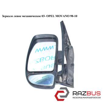 Зеркало левое механическое 03- OPEL MOVANO 2003-2010г