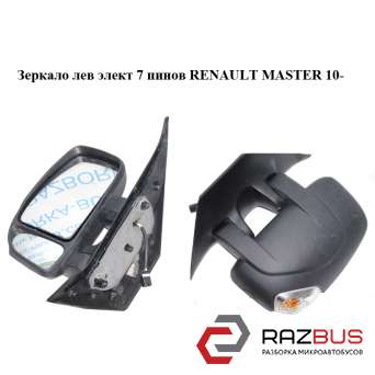Дзеркало ліве електричне 7 пінів RENAULT MASTER 10-(Рено Майстер) RENAULT MASTER IV 2010-2024г