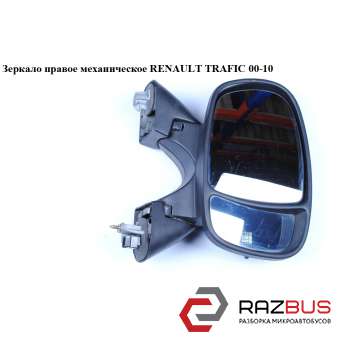 Зеркало правое механическое NISSAN PRIMASTAR 2001-2016г
