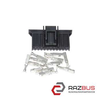 Фішка, розєм блоку BSI 12 пінів чорна без дротів (Нова) RENAULT MEGANE 02-09 (Р RENAULT MEGANE 2002-2009