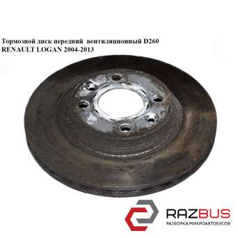 Тормозной диск передний вент D260 RENAULT LOGAN 2004-2013