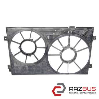 Диффузор вентилятора радиатора 2-х секционный VOLKSWAGEN PASSAT B6 2005-2010