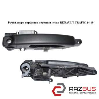 Ручка дверей зовнішня передня ліва RENAULT TRAFIC 14-19 (РЕНО ТРАФІК) RENAULT TRAFIC 2014-2019 RENAULT TRAFIC 2014-2019