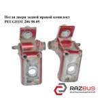 Петля дверей задньої правої комплект PEUGEOT 206 98-05 (ПЕЖО 206) PEUGEOT 206 1998-2005